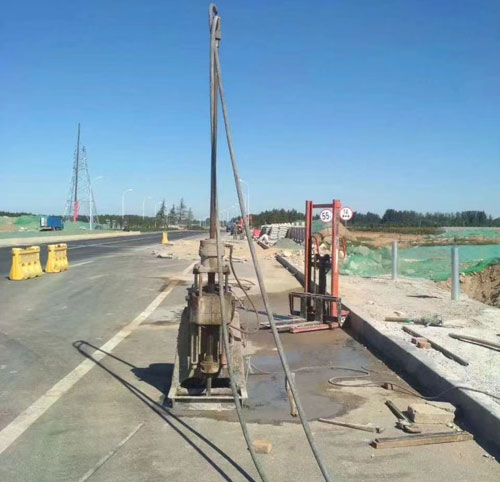 会泽公路高聚物注浆加固